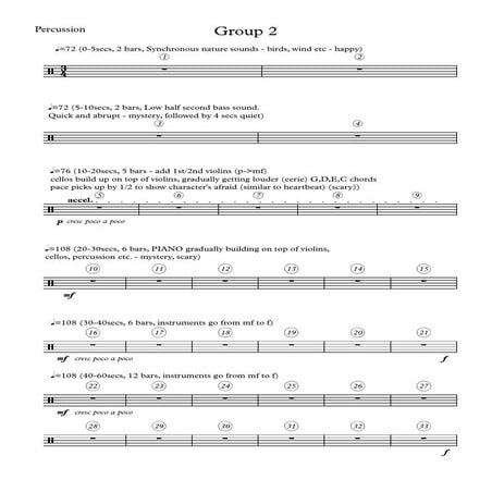 Group 2   percussion outline
