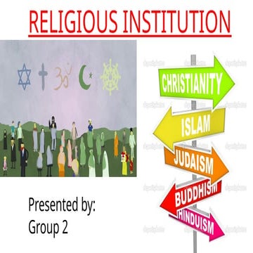 Cultural, Social and Political Institutions | PPTX