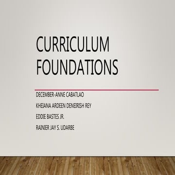 Group 2 curricular_foundations