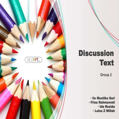 Group 2 discussion text bu frisa | PPTX