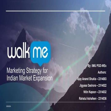 Group 2 Marketing Presentation for market study