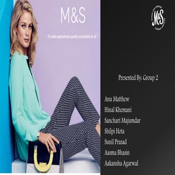Strategies of Marks and Spencer