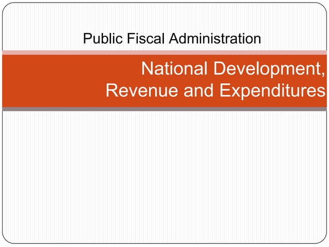 National Development and Revenue Ex...