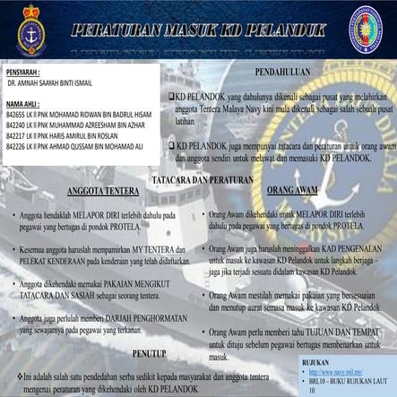 Peraturan masuk ke KD Pelandok