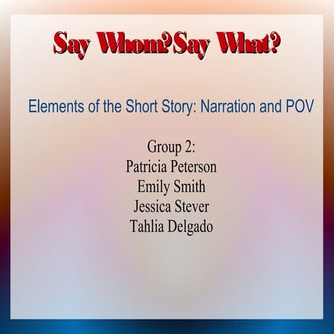 Group2 ppt-Peterson,Smith,Stever,Delgado