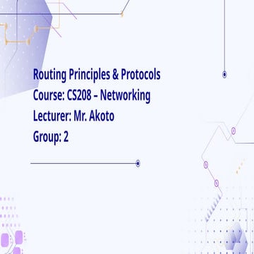 Comprehensive Guide to Routing Principles and Protocols in Networking ...