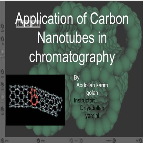 application of carbon nano tube in chromatography