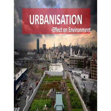 Urbanization