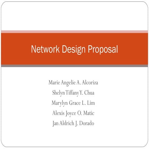 Group 3   (Revised) Network Design Proposal Presentation