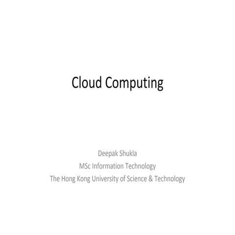 Group 39 presentation cloud computing