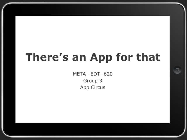 There's an App for that