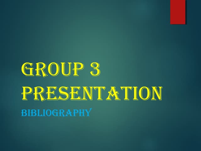  bibliography