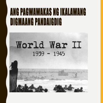 Ikalawang Digmaang Pandaigdig