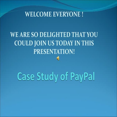 Group 3 Case Study of PayPal
