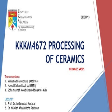 Group 3 ceramic vases