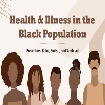 Black American Culture health and illness | PPTX