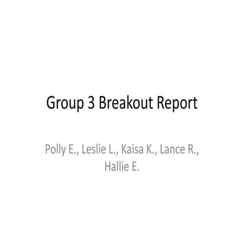 Flagship 4 Brussels Workshop: Breakout Session by Working Group 3 