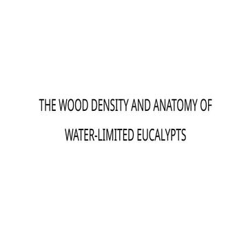 wood density and anatomy of water limitted eucalyptus.ptx