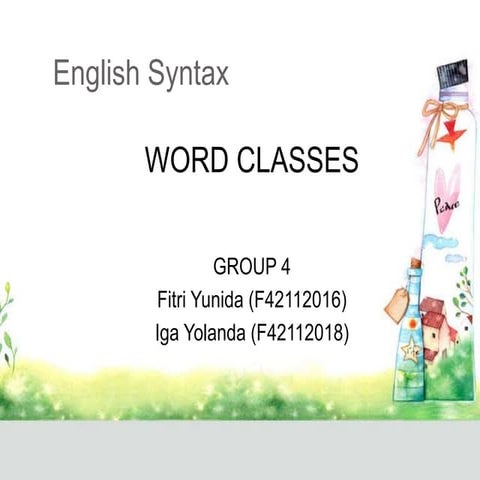 word classes