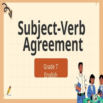 Lesson plan on subject verb agreement | DOCX
