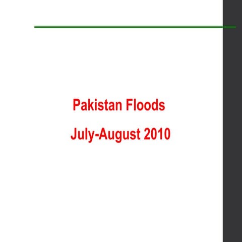 Flood in Pakistan 2010