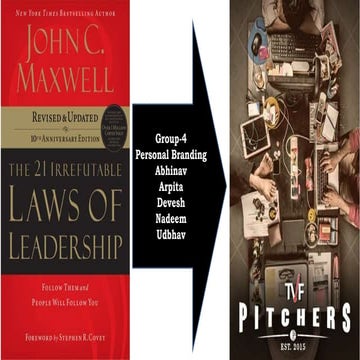 The 21 Irrefutable Laws of Leadership by John Maxwell