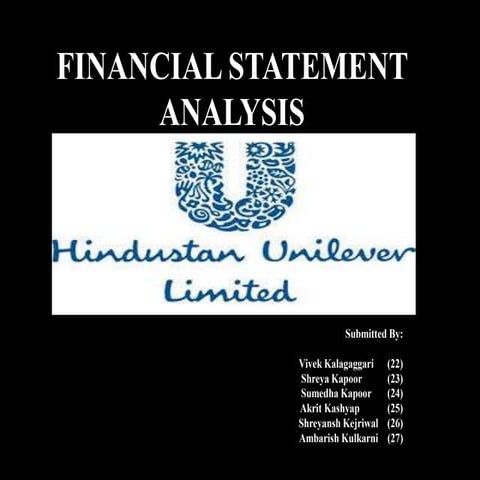 Balance Sheet and Ratio Analysis of a Listed Company