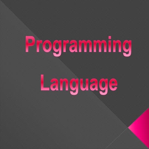 Group 4 programming language | PPT