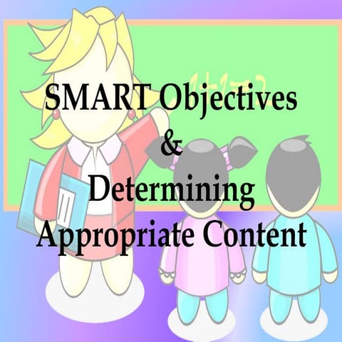 Group 4 smart objectives