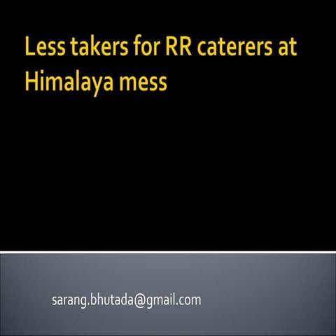 Systems Thinking - Application to a live business problem