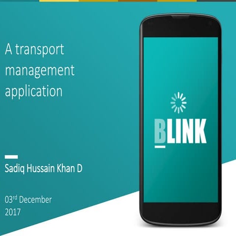 A transport management application
