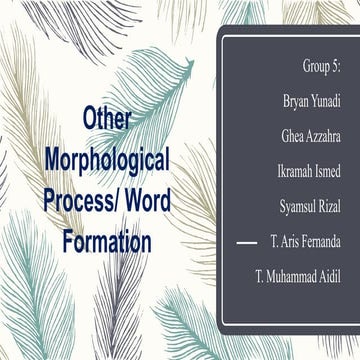 Other Morphological Process