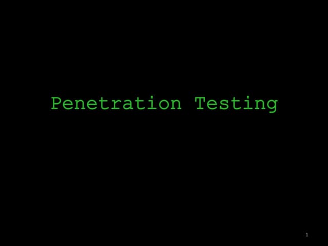 Penentration testing