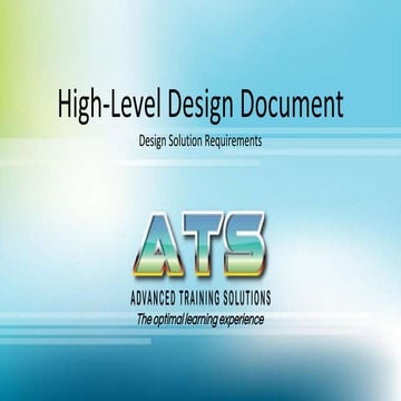 ATS-High-level design document