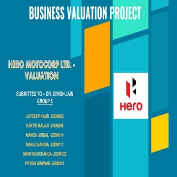 Heromotocorp valuation