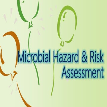 Group 5 ( microbial hazard and risk assessment )