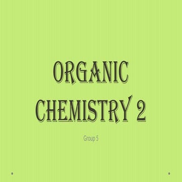 GROUP 5 ORGANIC CHEM 2 :Racemization and  chiral centers