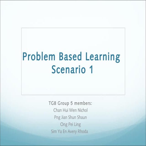 Group 5 PBL - scenario 1