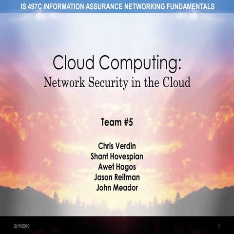 Cloud Computing Presentation