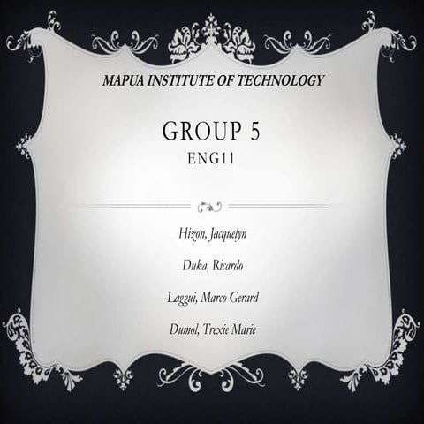 Group 5 presentation | PPTX