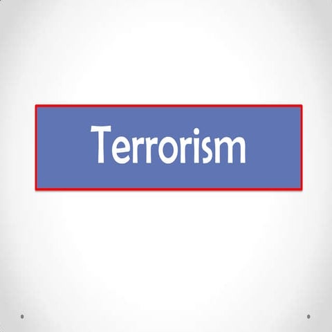 Terrorism