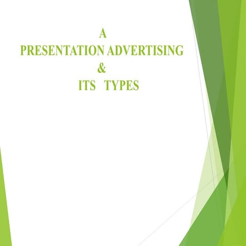 advertising and types