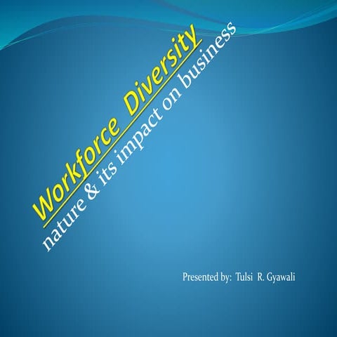 Work Force Diversity - Nature & Impact on Business