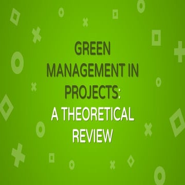 Green Management in Project