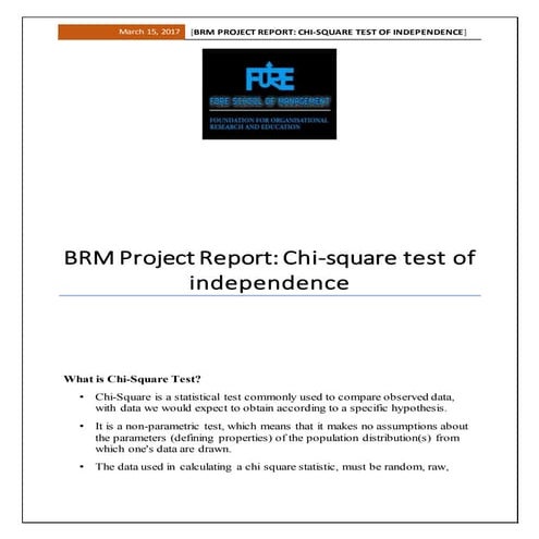 PRM project report