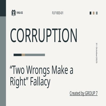 Critical Analysis of the “Two Wrongs Make a Right” Fallacy in ...