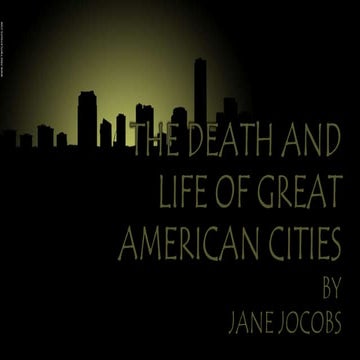 The death and life of great american cities