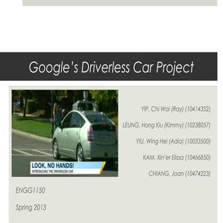 Google's Driverless Car Project