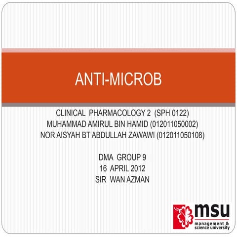 Anti-micro drugs