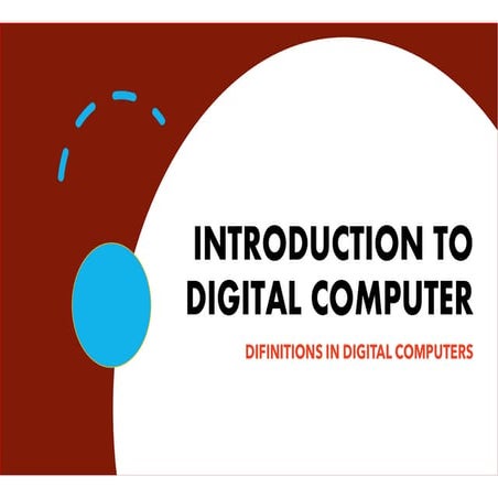 Comprehensive Overview of Digital Computers and Their Functions | PDF
